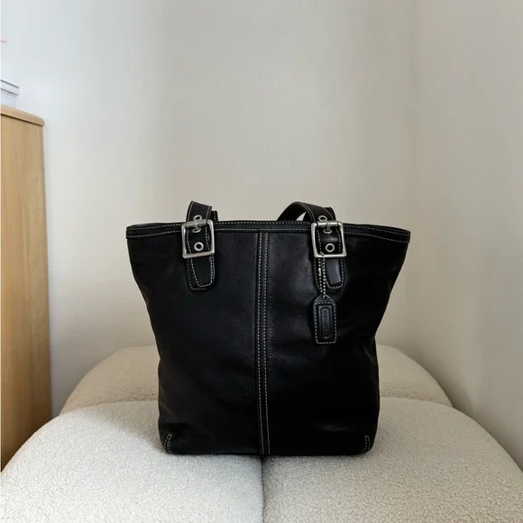 Vintage Coach Hamptons 9572 Leather Tote - Picture 1 of 10
